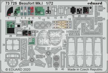 BIGed Eduard 72163 do Beaufort Mk. I z Airfixa