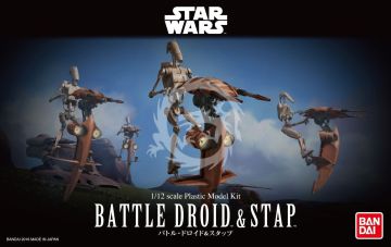 Battle droid & stap Bandai 1/12 Star Wars