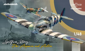 PROMOCJA NA ZAMÓWIENIE - Spitfire Vc SPITFIRE STORY Per Aspera ad Astra DUAL COMBO Eduard 11162 skala 1/48 