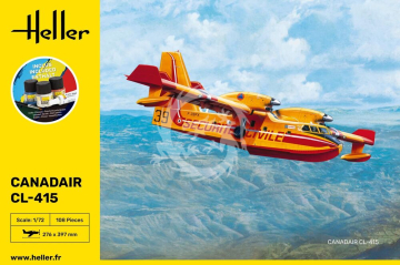  PROMOCJA - NA ZAMÓWIENIE  - STARTER KIT Canadair CL-415 Heller 56370 skala 1/72 