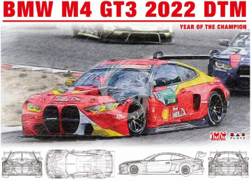 PRZEDSPRZEDAŻ - BMW M4 GT3 2022 DTM - Nunu model kit PN24045 skala 1/24