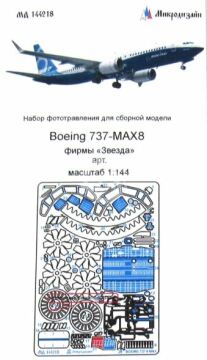 Blaszka fototrawiona do Boeing 737-8 MAX Microdesign MD 144218 skala 1/144