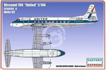 Viscount 700 UNITED Eastern Express EE144138_6 skala 1/144