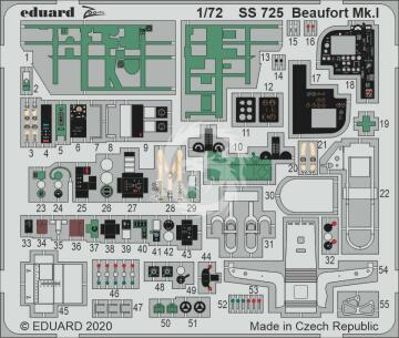 BIGed Eduard 72163 do Beaufort Mk. I z Airfixa