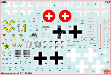  Bf 109 G-6 Zvezda 4816 skala 1/48 