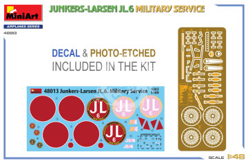 NA ZAMÓWIENIE - JUNKERS-LARSEN JL.6. MILITARY SERVICE MiniArt 48013 skala 1/48