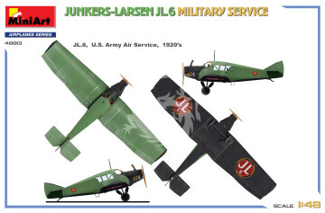 NA ZAMÓWIENIE - JUNKERS-LARSEN JL.6. MILITARY SERVICE MiniArt 48013 skala 1/48