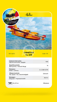  PROMOCJA - NA ZAMÓWIENIE  - STARTER KIT Canadair CL-415 Heller 56370 skala 1/72 