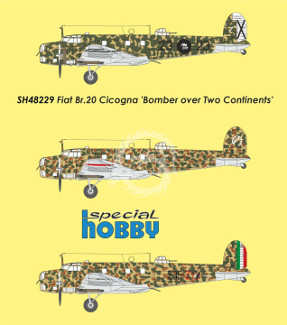 Fiat Br.20 Cicogna Bomber over Two Continents Special Hobby SH48229 skala 1/48