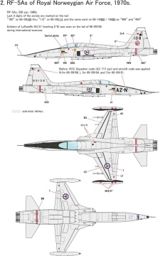 NA ZAMÓWIENIE- RF-5A RECCE FREEDOM FIGHTER Kinetic K48137 skala 1/48