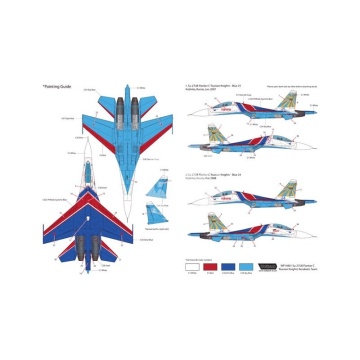 Su-27UB Flanker C Russian Knights Wolfpack WP14801 SKALA 1/48