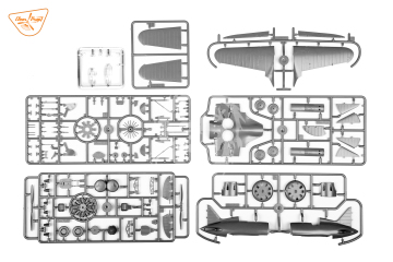 PRZEDSPRZEDAŻ - I-16 type 5 (in the sky of Spain early version) Clear Prop CP4821 skala 1/48