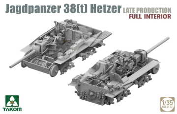 Jagdpanzer 38(t) Hetzer Late Production Full Interior Takom 2172 skala 1/35