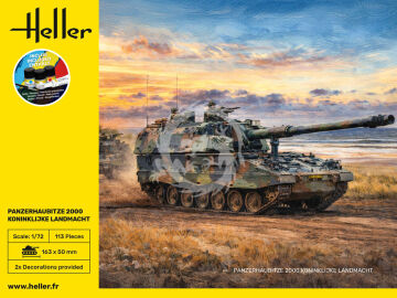PRZEDSPRZEDAZ - STARTER KIT Panzerhaubitze 2000 (PzH 2000) - Koninklijke Landmacht - Heller 35804 skala 1/72 