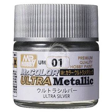 Mr.Color Ultra Metallic Colors Ultra Silver UM-01  Mr.Hobby Gunze 