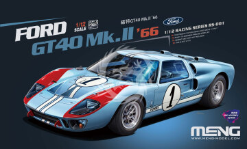 PROMOCJA - NA ZAMÓWIENIE !! Ford GT40 Mk.II 66 (Pre colored Edition) MENG-Model RS-001 skala 1/12