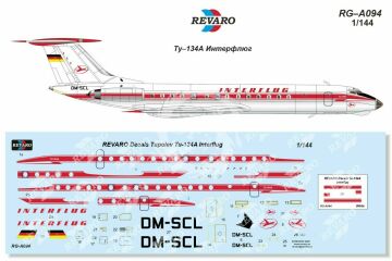 Tupolev Tu-134A Interflug DM-SCL- Revaro RG-А094