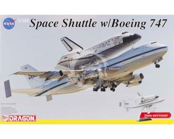 Boeing 747-100 SCA & NASA Space Shuttle Discovery - Dragon 14705 skala 1:144