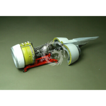 Żywiczny dodatek General Electric GE90-115 with Stand (left side) Laci LAC144038 skala 1/144