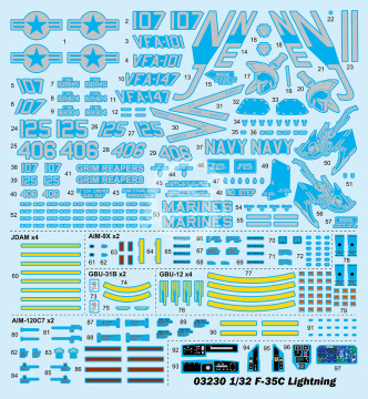 Model plastikowy F-35C Lightning Trumpeter 03230 skala 1/32