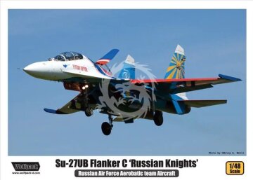 Su-27UB Flanker C Russian Knights Wolfpack WP14801 SKALA 1/48