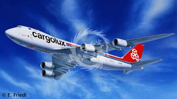 Boeing 747-8F Cargolux Revell 04885 skala 1/144