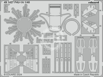 F4U-1A 1/48 MAGIC FACTORY Eduard 491427 skala 1/48