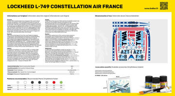  PROMOCJA - NA ZAMÓWIENIE - STARTER KIT L-749 Constellation A.F. Heller 56310 skala 1/72