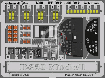  B-25G interior Accurate Miniatures Eduard FE327