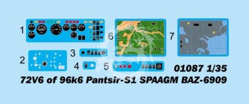 NA ZAMÓWIENIE - 72V6 of 96k6 Pantsir-S1 SPAAGM BAZ-6909 Trumpeter 01087 skala 1/35 