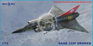 Na zamówienie - Saab J35F Draken Mikromir 72-027 skala 1/72