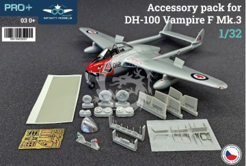 Accessory pack do - DH.100 Vampire F MK.3 - Infinity Models INF 3203 skala 1/32