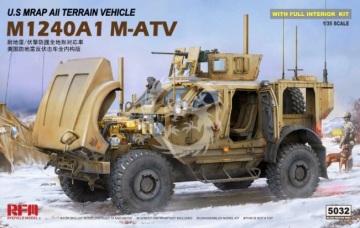 U.S MRAP All Terrain Vehicle M1240A1 M-ATV With full interior Rye Field Model 5032 skala 1/35