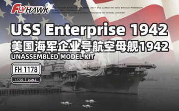 PRZEDSPRZEDAŻ - USS Enterprise 1942 - FlyHawk Model  FH1178 skala 1/700