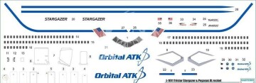 Model plastikowy L-1011 Tristar Stargazer & Pegasus XL rocket EASTERN EXPRESS EE144137 1/144