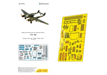 Blaszka fototrawiona FW 189/A-1,A-2 Microdesign MD 072205 skala 1/72