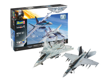 Top Gun Movies 2 w 1 Gift Set F-14 i F-18  - Revell 05677 skala 1/72