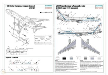 Model plastikowy L-1011 Tristar Stargazer & Pegasus XL rocket EASTERN EXPRESS EE144137 1/144