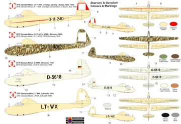 DFS Olympia 'In German sky' Kovozávody Prostějov KPM0354 skala 1/72