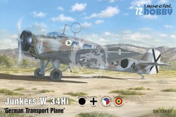 Przedsprzedaż - Junkers W 34Hi 'German Transport Plane' - Special Hobby SH72491  skala 1:72