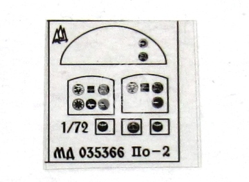 Blaszka fototrawiona Po-2 for ICM Microdesign MD 072256 skala 1/72