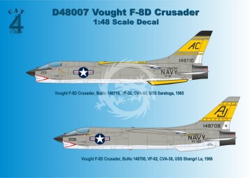 Vought F-8D Crusader Cat4 D48007 skala 1/48