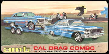 Cal Drag Combo 3 in 1 Racing Team AMT 1223 skala 1/25