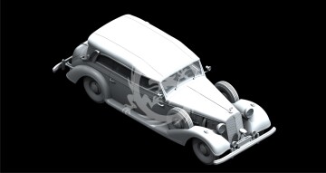 PROMOCYJNA CENA - Typ 770K Tourenwagen with open cover WWII German Leader's Car - ICM 35534 skala 1/35