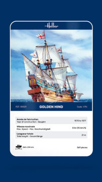 PROMOCJA - NA ZAMÓWIENIE Golden Hind Heller 80829 skala 1/96