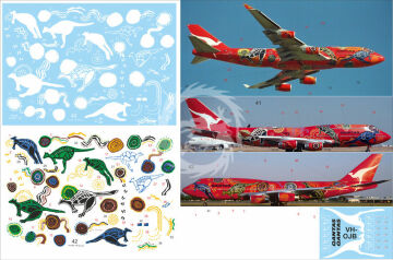 Boeing 747-400 Rus-Air QANTAS - VH-OJB decals 1/144 Pas-Decals