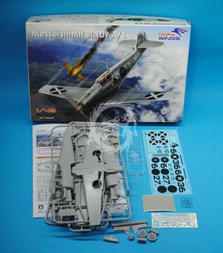 Model plastikowy Messerschmitt Bf 109 A/B, Dora Wings DW48009 skala 1/48