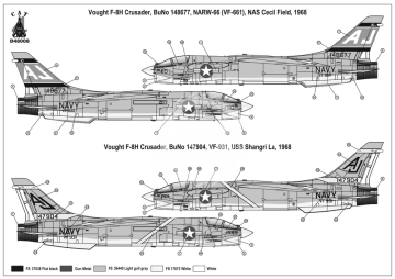 NA ZAMÓWIENIE - Vought F-8D Crusader Cat4 D48007 skala 1/48