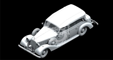 PROMOCYJNA CENA - Typ 770K Tourenwagen with open cover WWII German Leader's Car - ICM 35534 skala 1/35