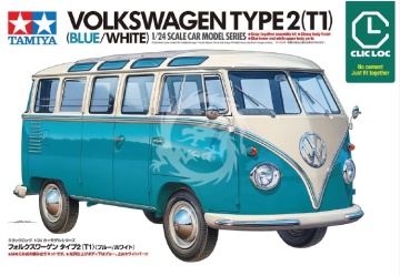  Przedsprzedaż - Volkswagen Type 2 (T1) (Blue/White) - Tamiya 28102 skala 1:24